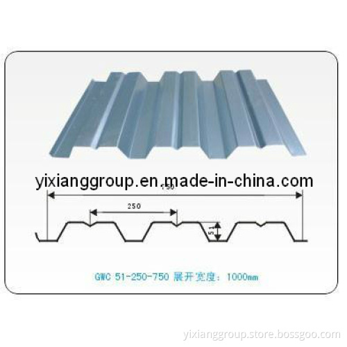 Galvanized Steel Floor Decking Sheets Yx51-250-750